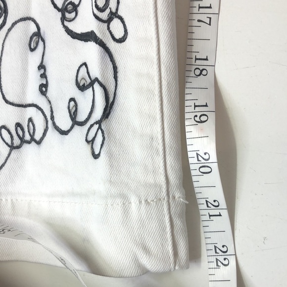 CUSTOMIZED Massimo Dutti Cropped Wide Leg Jeans, size 8 - Picture 12 of 16